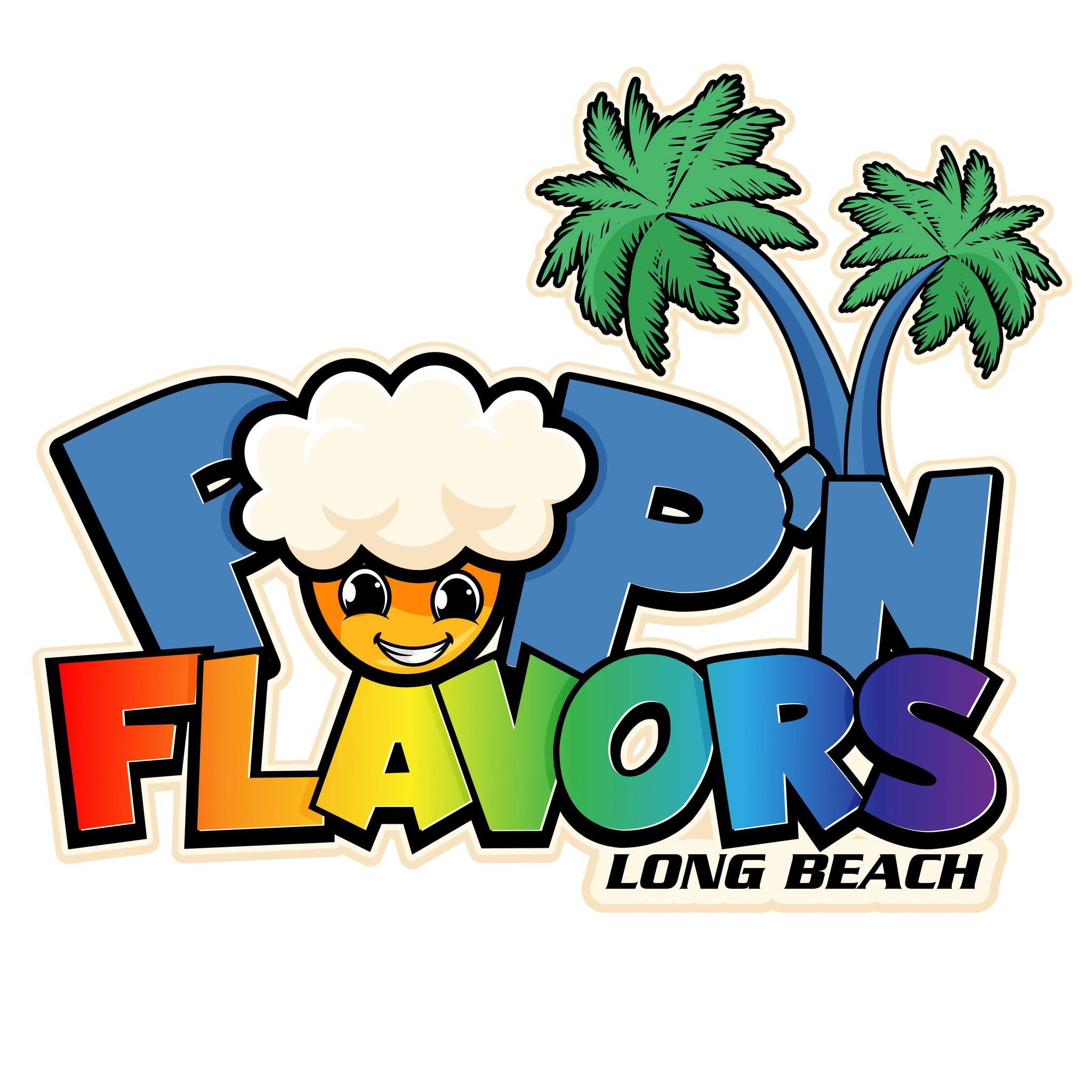 Pop'N Flavors - Long Beach Logo