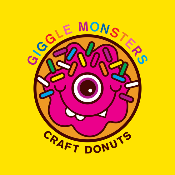 GIGGLE MONSTERS CRAFT DONUTS Logo