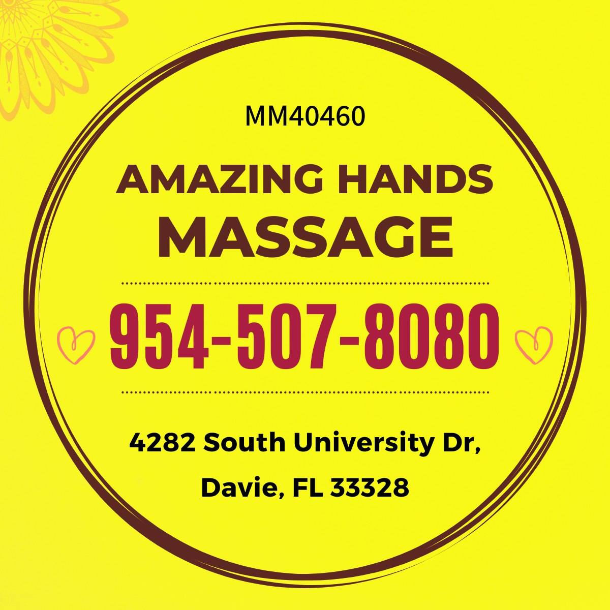 Amazing Hands Massage - Davie Logo