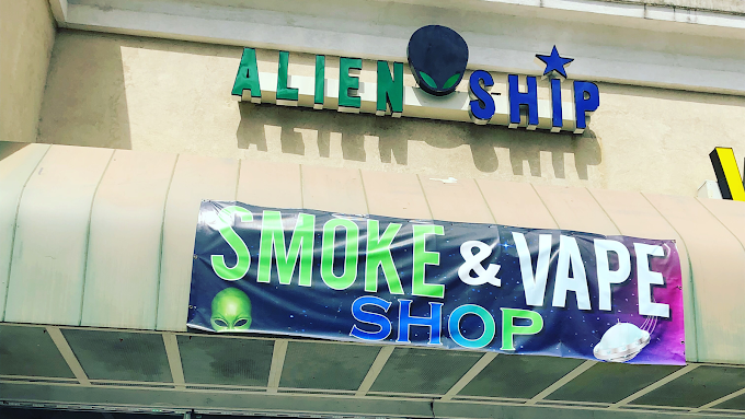 Alienship Smoke And Vape Shop Logo