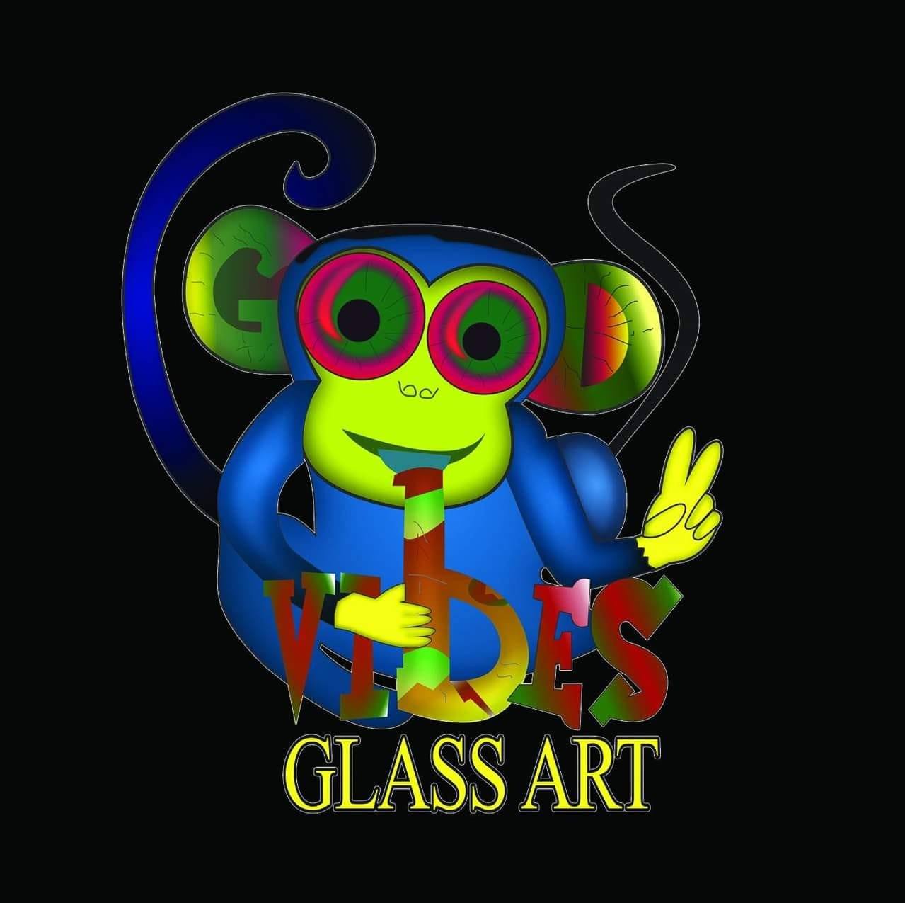 Good Vibes Glass Art Logo