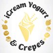 Icream Yogurt and Crepes Logo