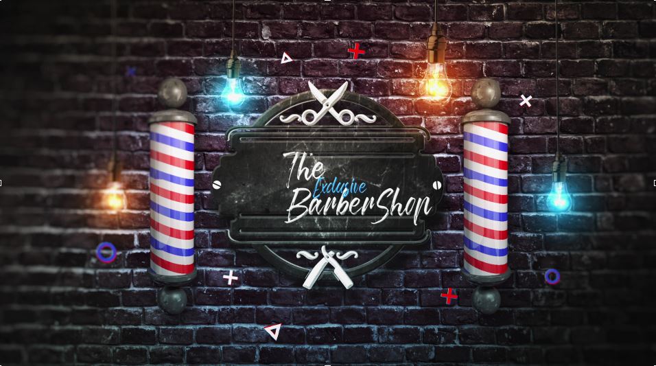 The Exclusive Barber Shop Logo