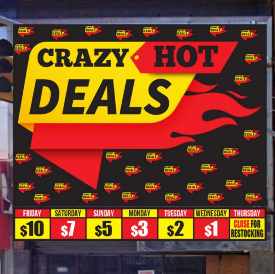 Crazy Hot Deals - East Chicago Logo
