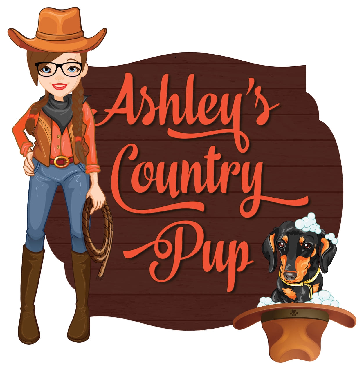 Ashley's Country Pup  Logo
