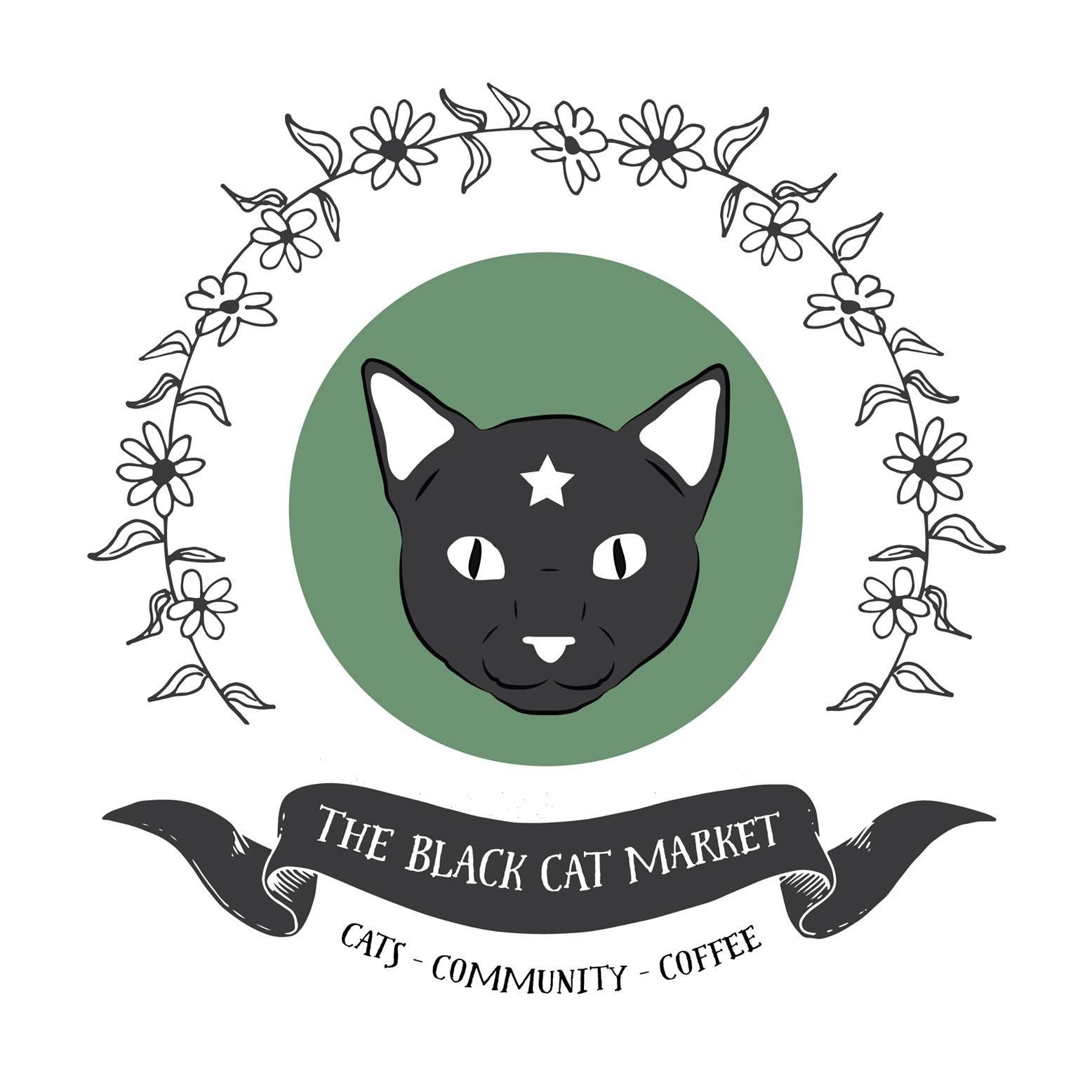 The Black Cat Market Logo