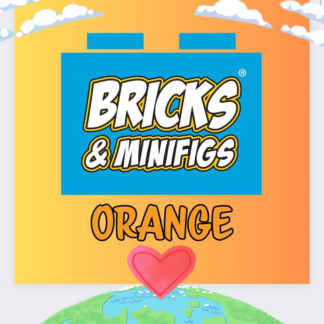 Bricks & Minifigs - Orange Logo