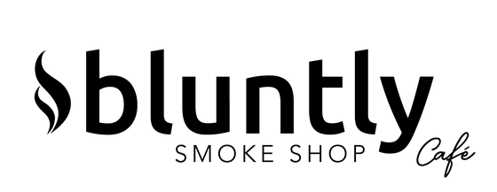 Smoke Shop and Cafe Bluntly Logo