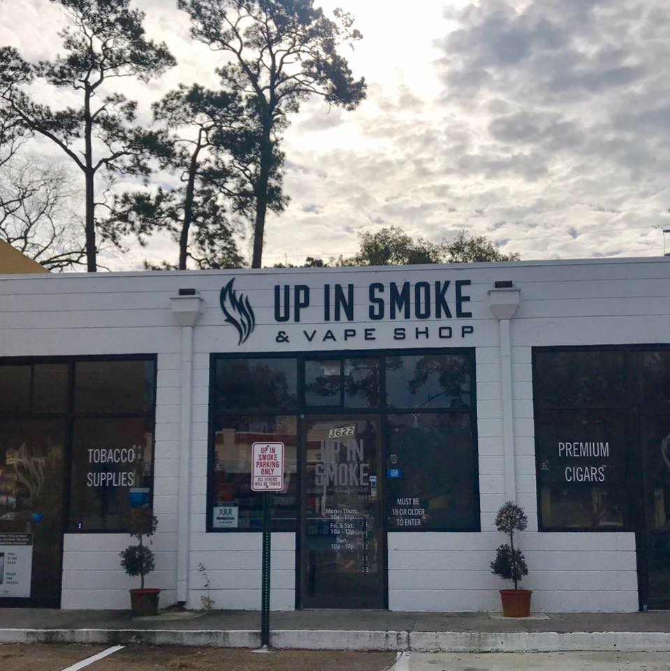 Up in Smoke Vape Shop Logo