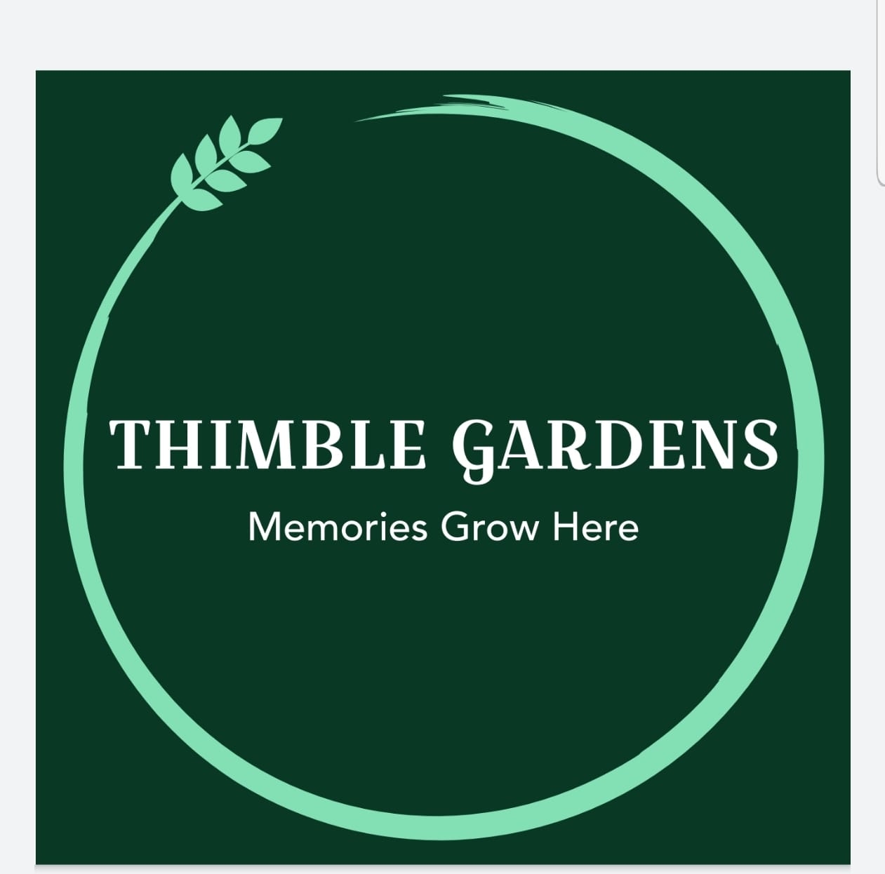 Thimble Gardens Logo