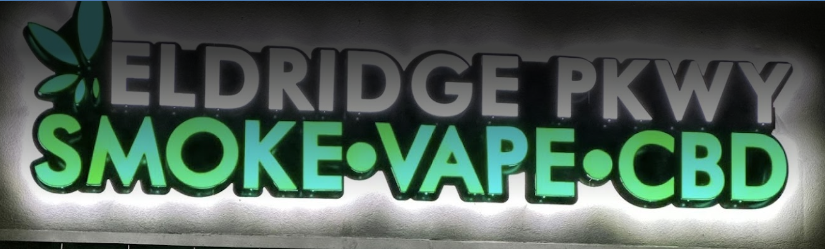 Eldridge Pkwy Vape Smoke Logo