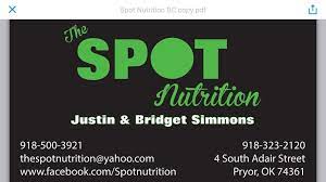 The Spot Nutrition - Pryor Logo