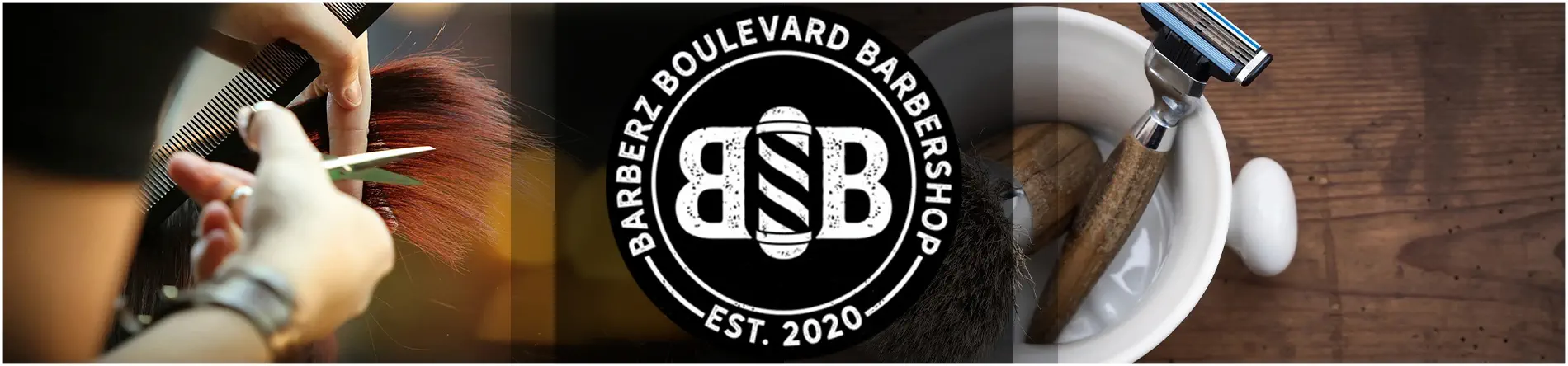 Barberz Blvd Barbershop Logo