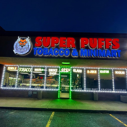 Super Puffs Smoke Shop -Joliet Logo