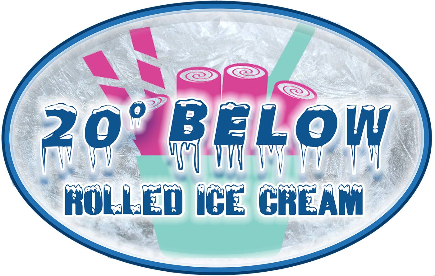 20 Below Rolled Ice Cream Logo