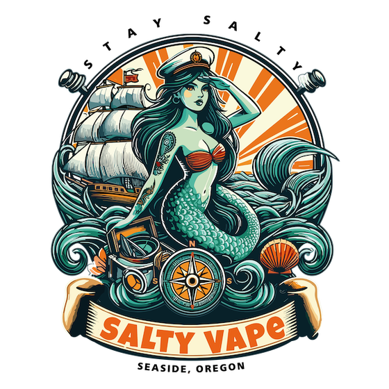 Salty Vape - Seaside Logo