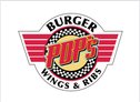 Pop's Burger Wings & Ribs Logo