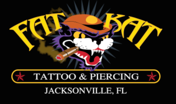 Fat Kat Tattoo Body Piercing Logo