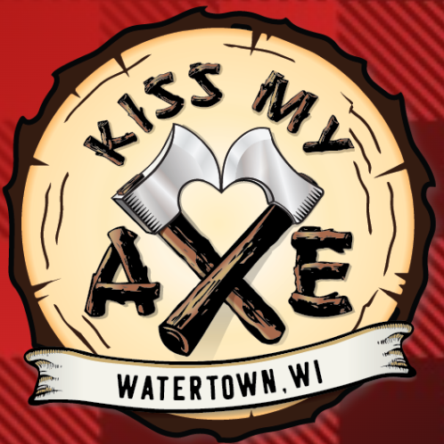 Kiss My Axe - Watertown Logo