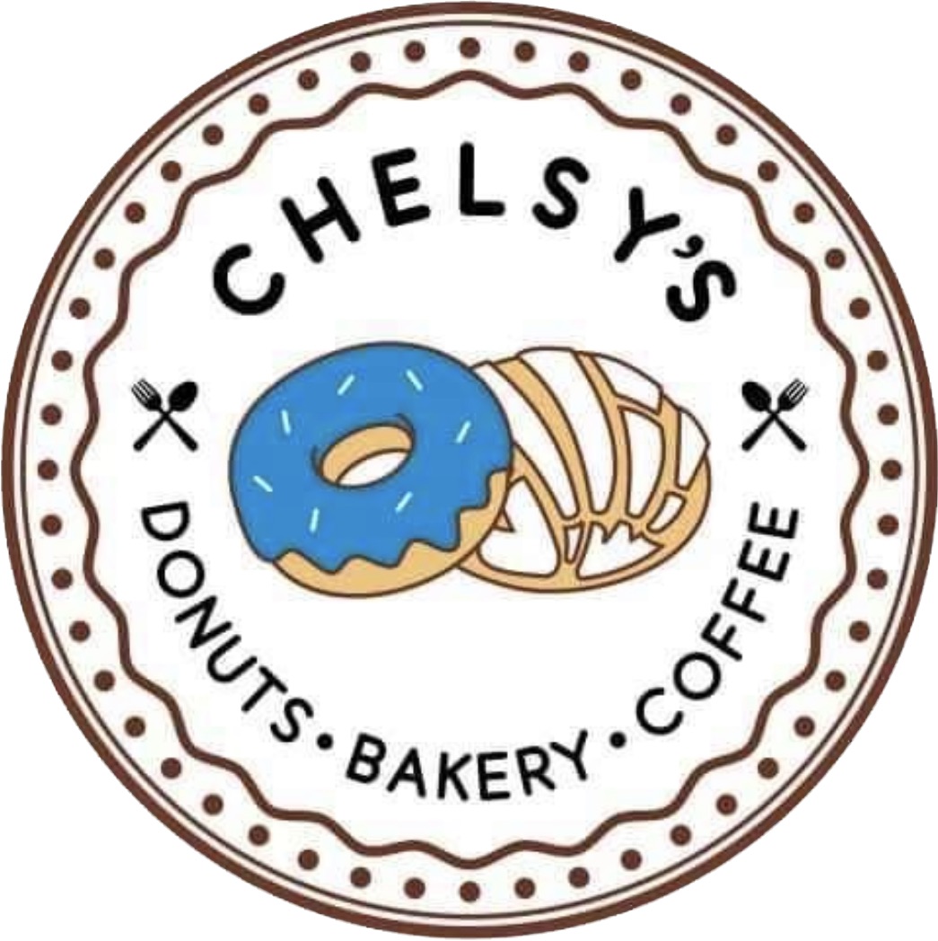 Chelsy's Donuts Bakery Coffee Logo