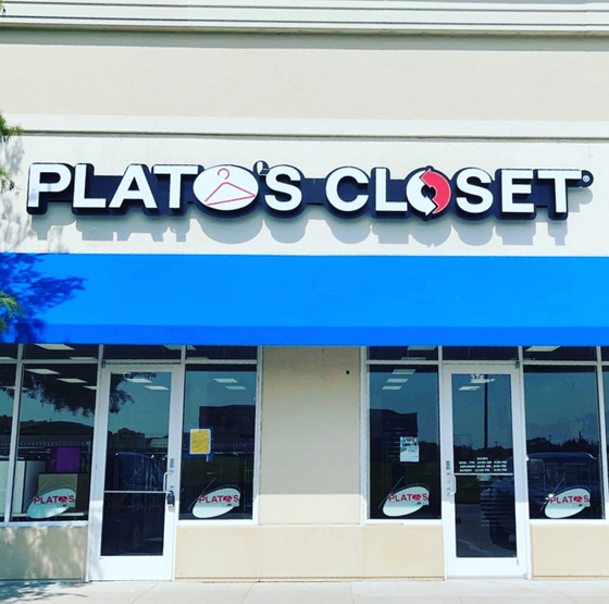 Plato's Closet Garland Logo