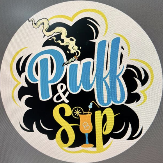 PUFF AND SIP - Manvel Logo