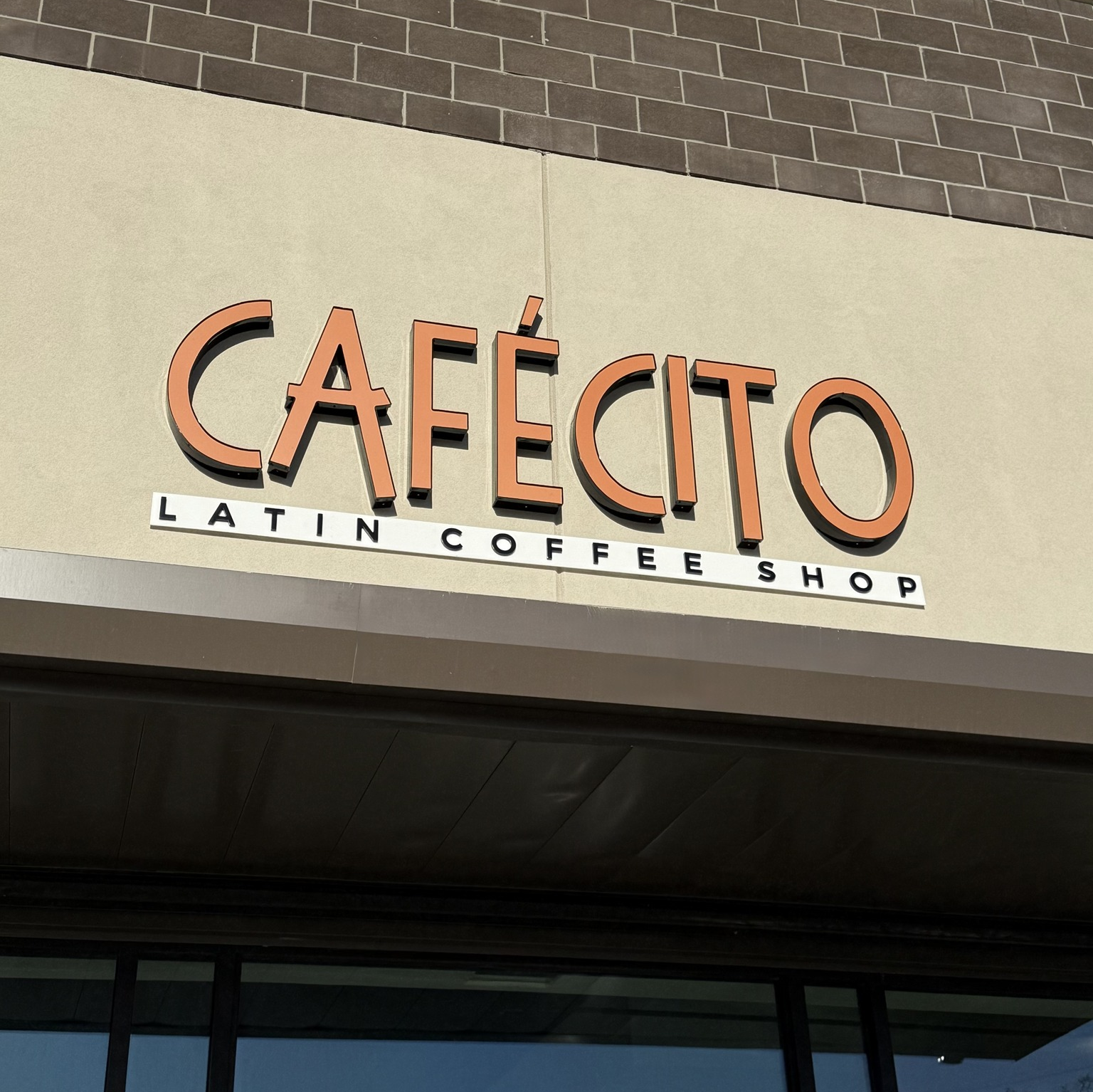 Cafécito Latin Coffee Shop Logo