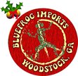 Blue Frog Imports - Woodstock Logo