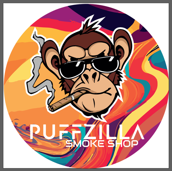 PUFFZILLA Smoke Shop Logo