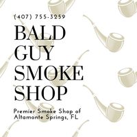 Bald Guy Smoke Shop Logo