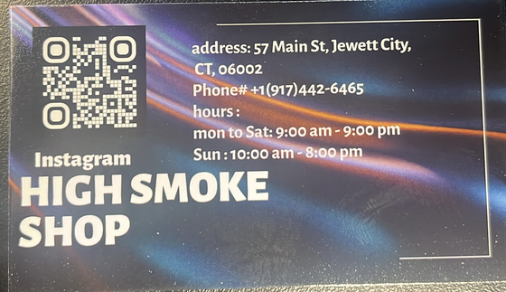 High Smoke Shop - Jewett City Logo
